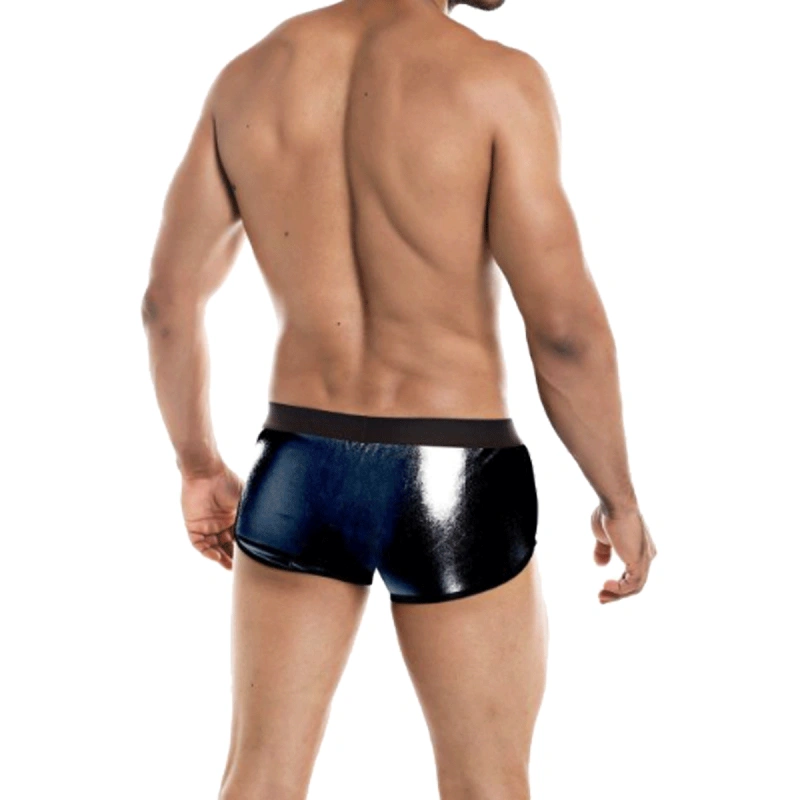 Cut4Men boxer negru metalic skai fit athletic confort