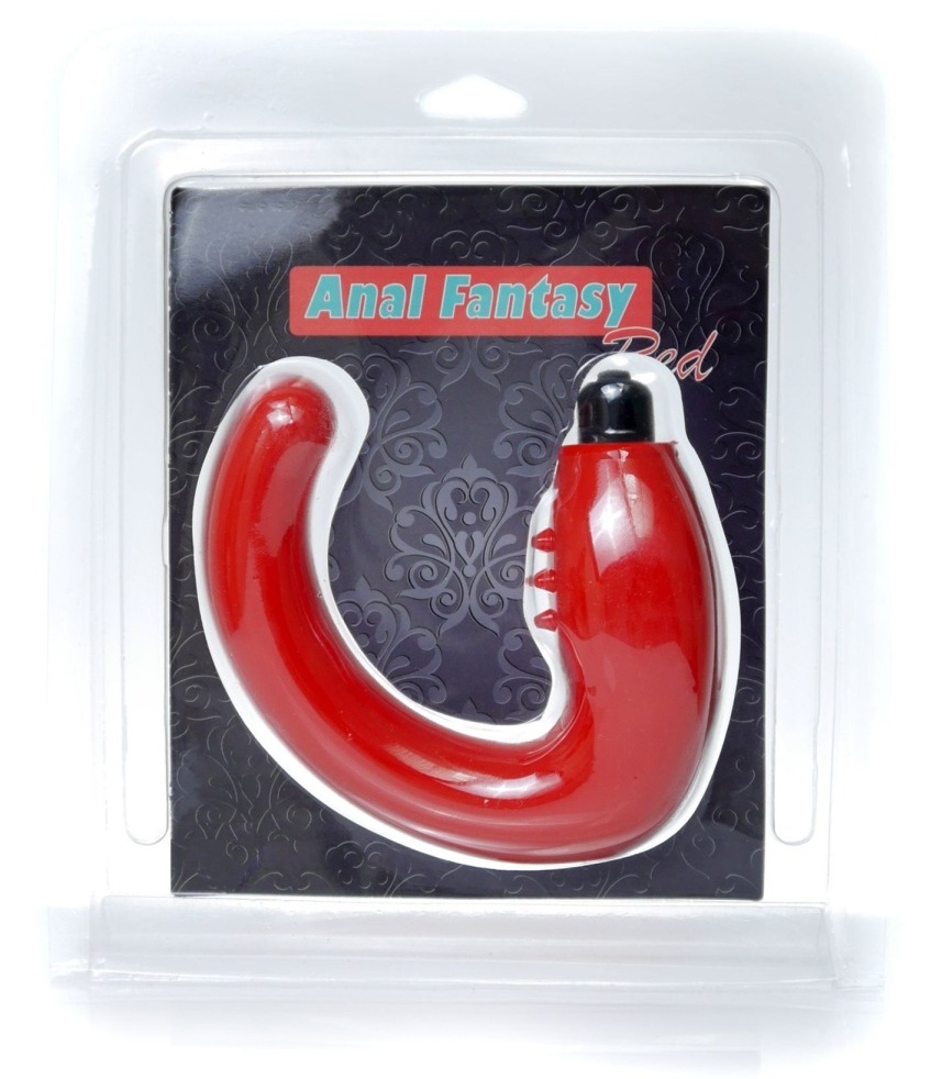 Ambalaj blister Anal Fantasy Red, cu stimulatorul vizibil prin fereastra transparenta