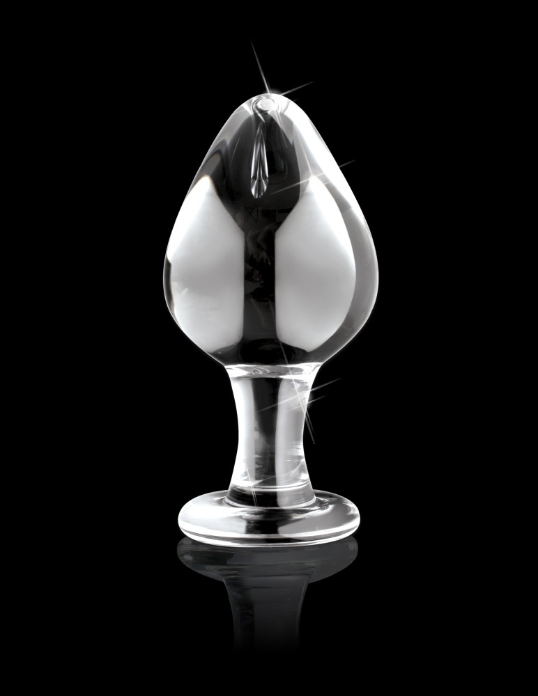 Icicles No 25 dop anal sticla transparent dimensiuni 9.5 cm stop Pipedream