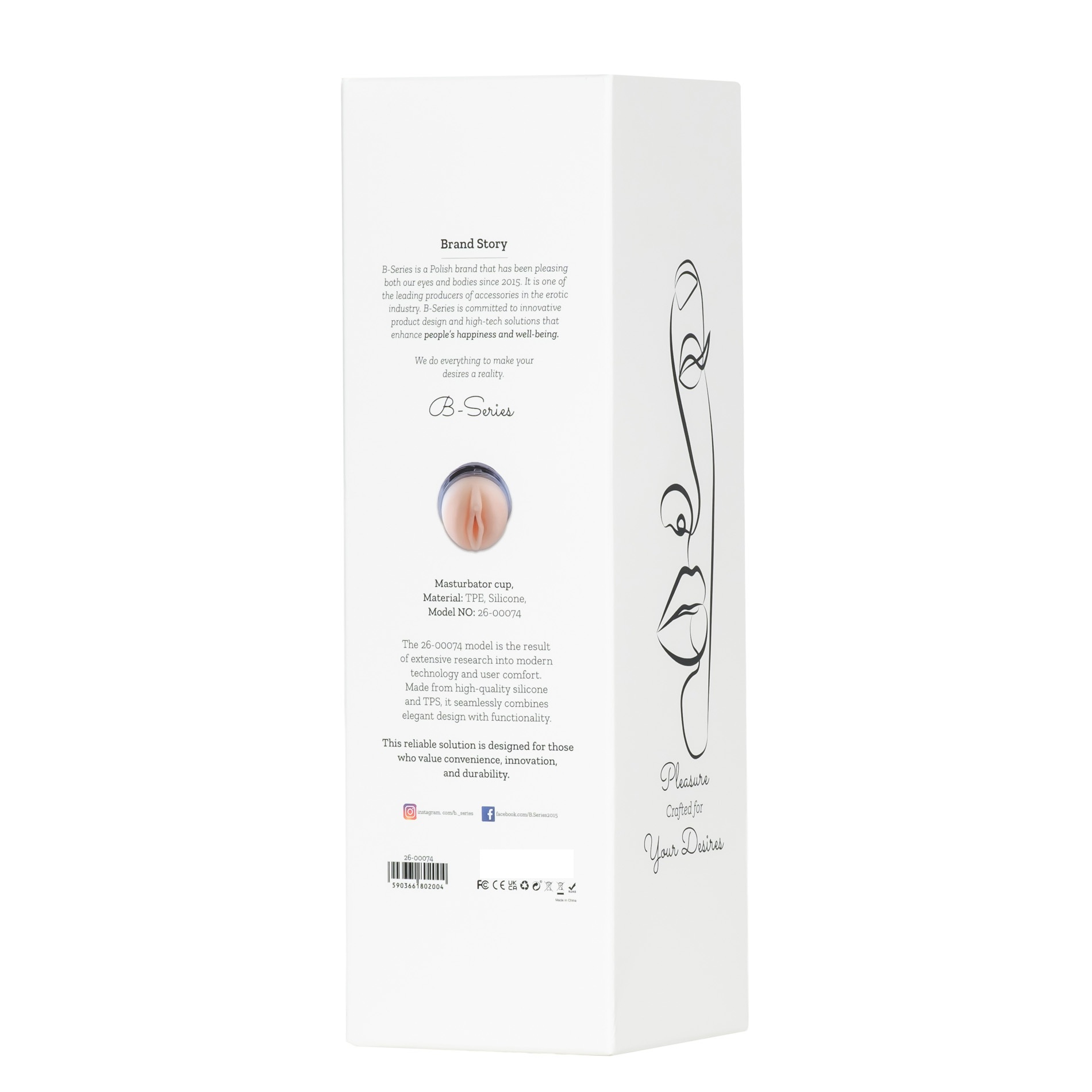 Masturbator Vagina Delight B-Series - cupa de aspiratie rotativa fixare suprafata neteda