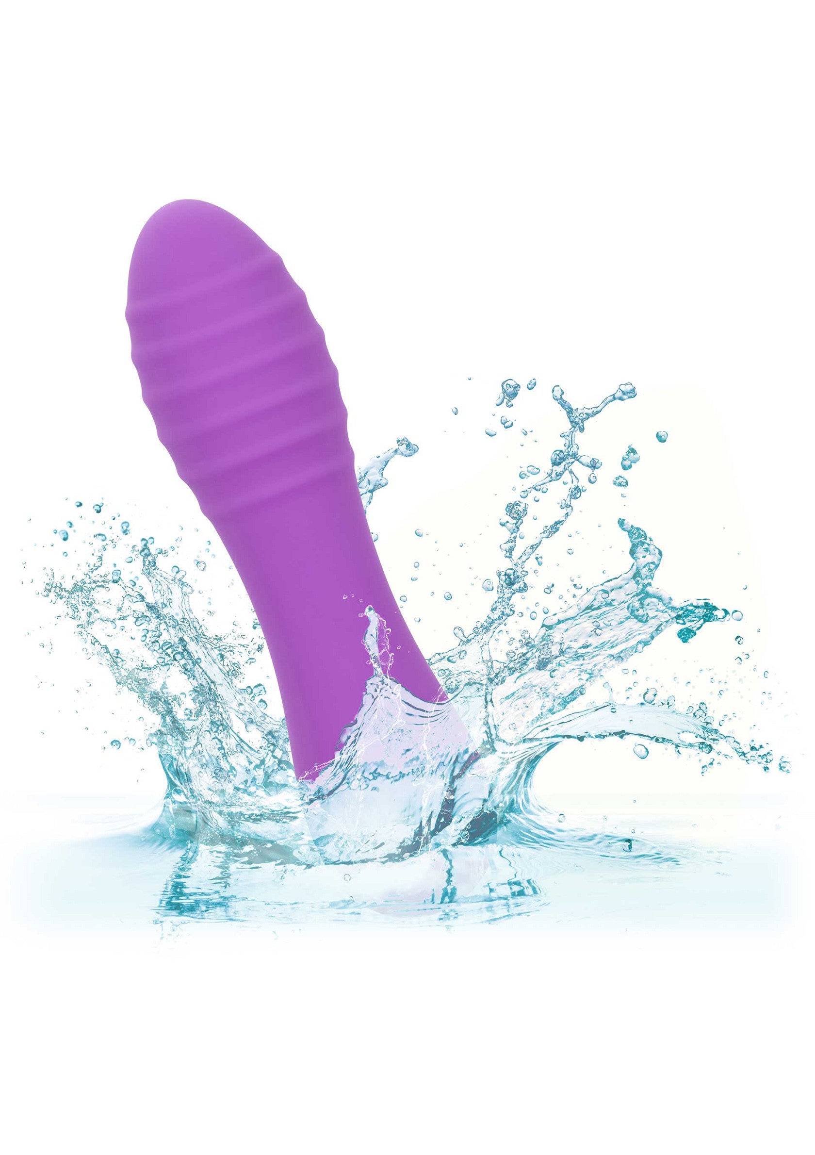 Vibrator Anal CalExotics Bliss Ripple Violet - rezistent la apa, submers