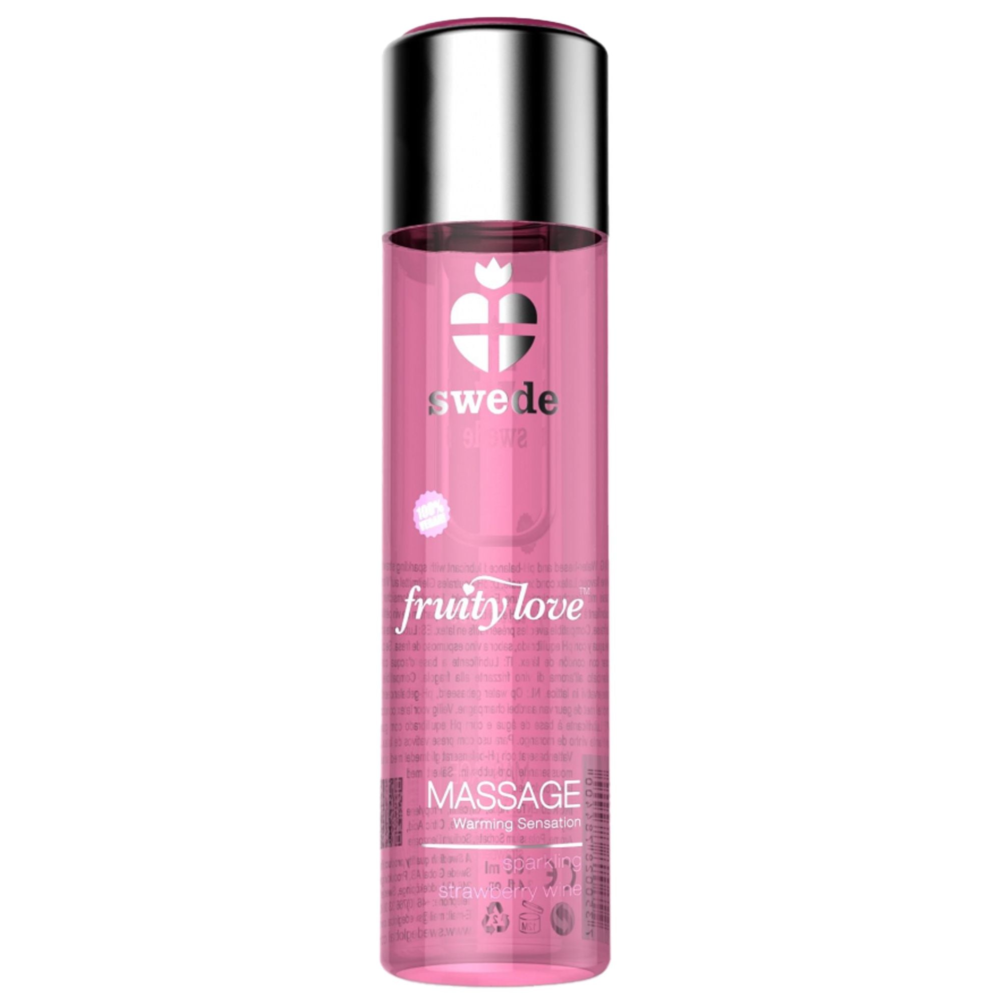 Ulei masaj incalzitor Swede Capsuni 60ml - efect termic