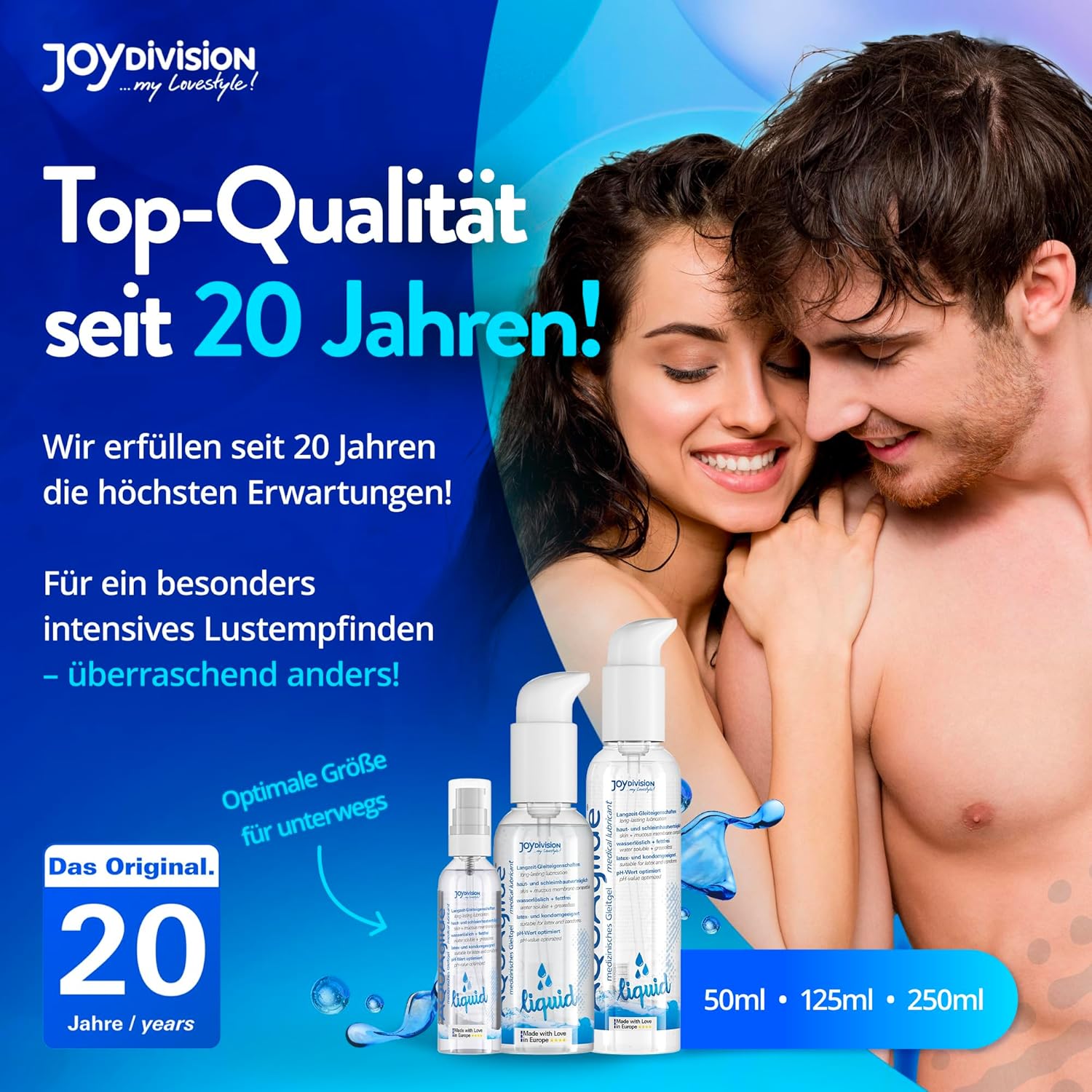 Lubrifiant intim AQUAglide Liquid 50ml JoyDivision pompita sex vaginal anal oral compatibil prezervative latex