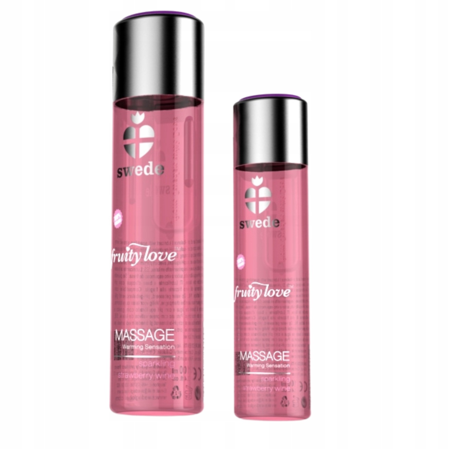 Swede Warming Massage Capsuni - detaliu produs 60ml