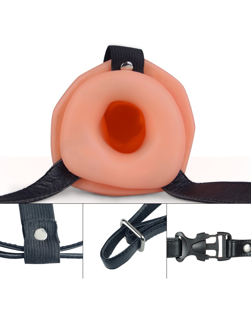 Strap-On Hollow LoveToy Nude - imagine suplimentara 5