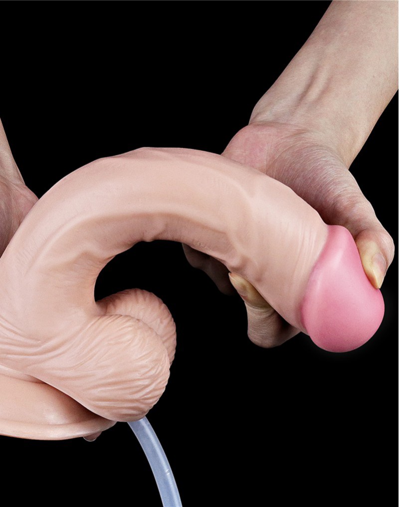 Dildo LoveToy Squirt Extreme 23 cm Nude - imagine suplimentara 4