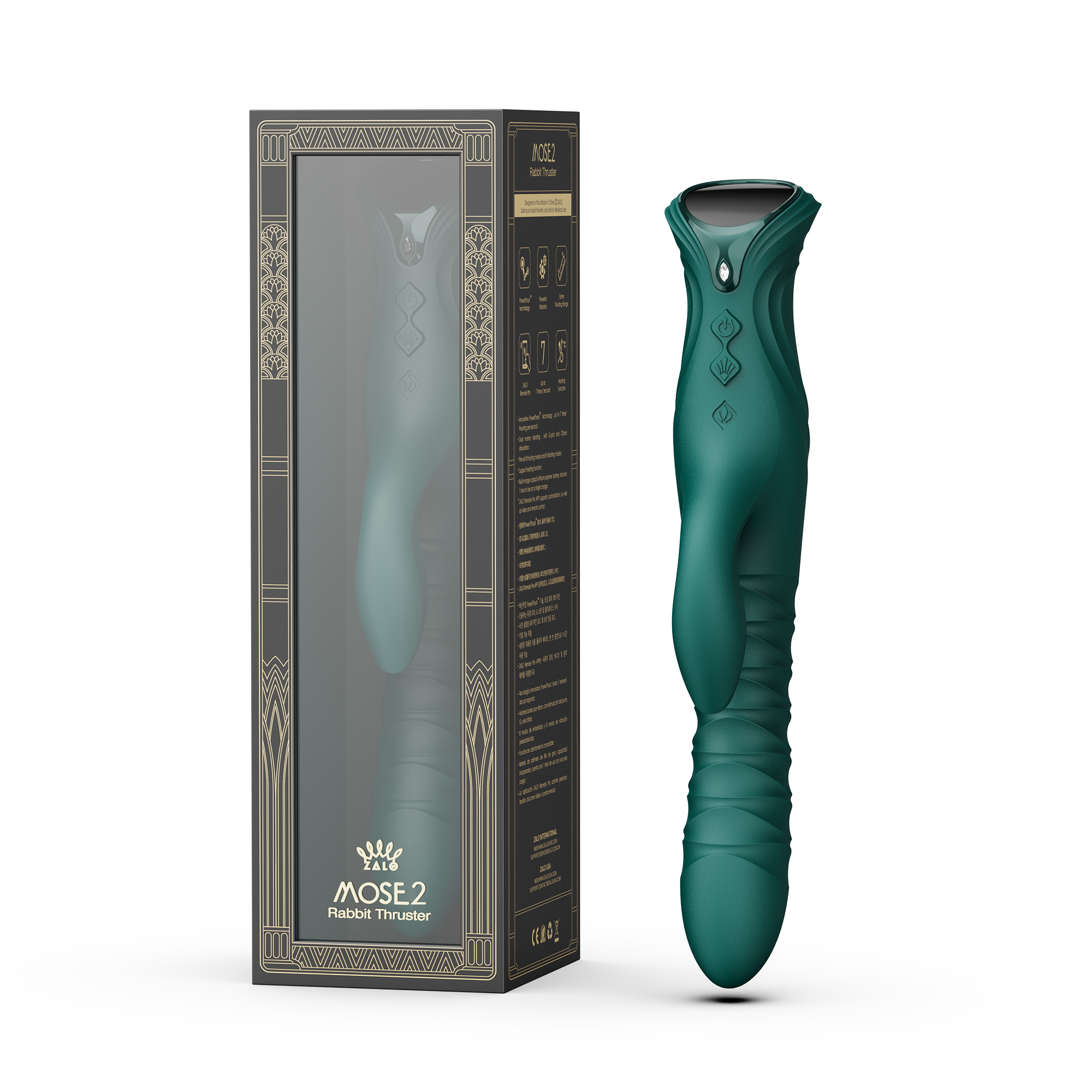 Vibrator Rabbit ZALO Mose 2, bratul clitoridian cu incalzire