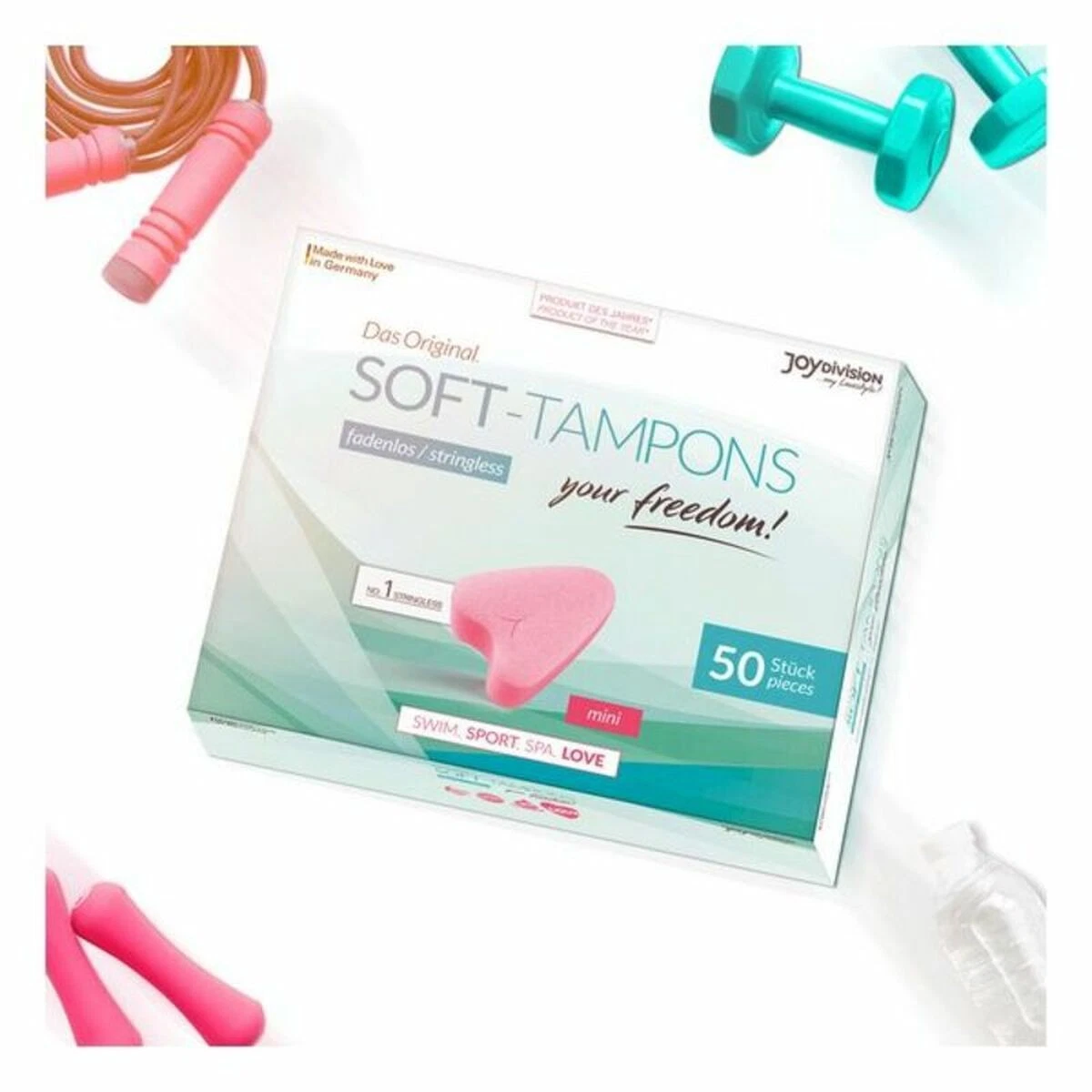Tampoane igienice Mini Soft Tampons JoyDivision 50 bucati - pachet economic