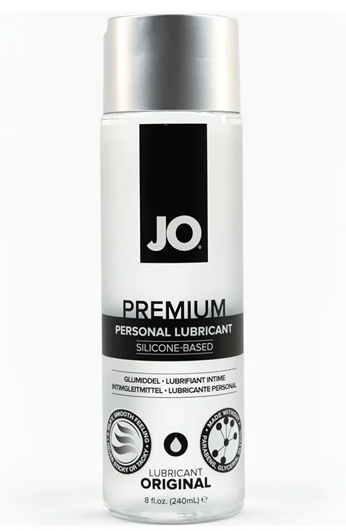 Lubrifiant siliconic JO Premium Original 120ml flacon Dimethicone Dimethiconol formula 2 ingrediente System JO SUA