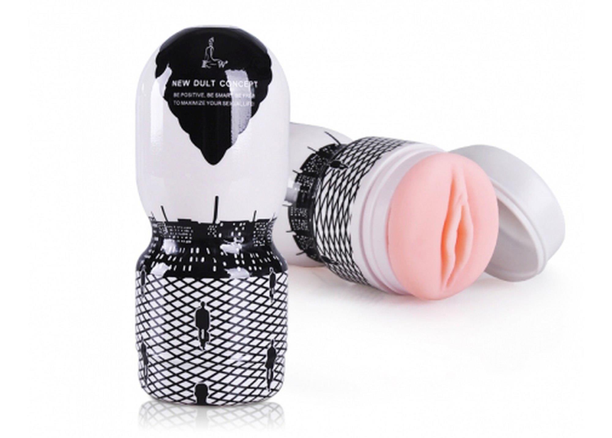 Masturbator Passion Cup Vagina 02, cupa alb-negru New Adult Concept