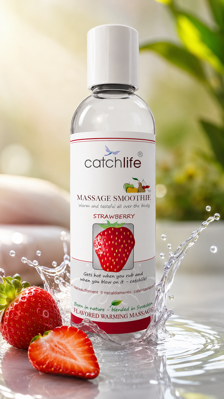 Gel Lubrifiant Nature Body Fun Gel Capsuni Strawberry Smoothie 100ml