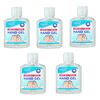 Set 5 Geluri 50 ml, Antibacteriene Hygienics, cu 70% Alcool, 250 ml - vedere frontala