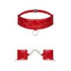 Set Choker si Catuse Obsessive "Hunteria" Rosu