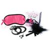 Set cadou erotic LoversPremium Tickle Me – Roz – Catuse, masca si pana