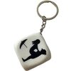 Diverty Sex - Breloc Cub Zar Alb cu Pozitii Sexuale, 3cm