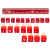 Set 10 lumanari romantice cu mesaj I Love You
