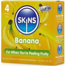 Prezervative SKINS Banana Premium Condoms, 4 buc.