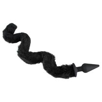 Butt Plug Anal Bad Kitty "Cat Tail" 11 cm - Negru##