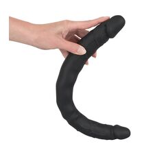 Dildo Dublu Bad Kitty "Double Dong" 40 cm - Negru