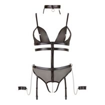 Lenjerie Intima Cottelli Collection Bondage - Negru - detaliu design