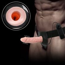 Strapon barbati cu vibratii - prelungitor penis natural - detaliu finisaj