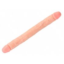 Dildo Dublu Chisa Novelties "Ballsy Super Cock" 32,5 cm - Natural##