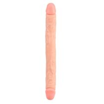 Dildo Dublu Chisa Novelties "Ballsy Super Cock" 32,5 cm - Natural##