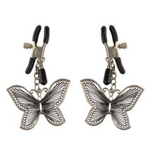 Cleme Sfarcuri Pipedream "Butterfly Nipple Clamps" - Argintiu##