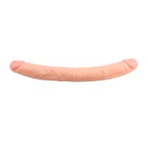 Dildo Dublu Chisa Novelties "Ballsy Super Cock" 32,5 cm - Natural##