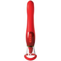 Vibrator Fantasy For Her »Ultimate Pleasure 24K Gold Luxury Edition« 23,5 cm - Rosu