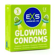 Prezervative Fluorescente EXS "Glow in the Dark" 3 Bucati