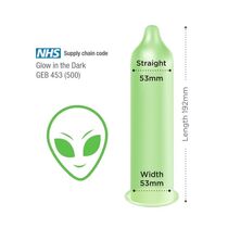 Prezervative Fluorescente EXS "Glow in the Dark" 3 Bucati##