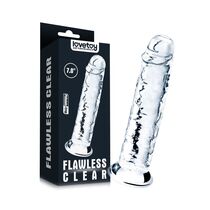 Dildo Jelly Lovetoy "Flawless Clear" 18 cm - vedere frontala