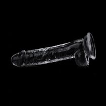 Dildo Jelly Lovetoy "Flawless Clear" 19 cm - detaliu design