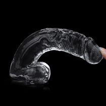 Dildo Jelly Lovetoy "Flawless Clear" 19 cm - dimensiuni complete