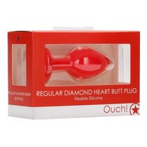 Butt Plug Anal Ouch 7,3 cm - Rosu##