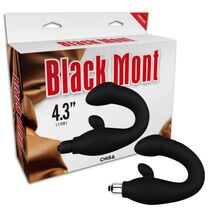 Vibrator Masaj Prostata Chisa Novelties "Black Mont" 25 cm - Negru - detaliu finisaj