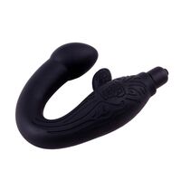 Vibrator Masaj Prostata Chisa Novelties "Black Mont" 25 cm - Negru - vedere laterala
