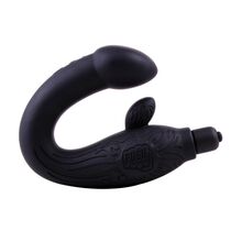 Vibrator Masaj Prostata Chisa Novelties "Black Mont" 25 cm - Negru - dimensiuni complete