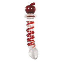 Dildo Sticla Adam & Eve "Twisted Crystal Decor" 20,3 cm##