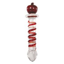 Dildo Sticla Adam & Eve "Twisted Crystal Decor" 20,3 cm##