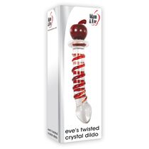 Dildo Sticla Adam & Eve "Twisted Crystal Decor" 20,3 cm##
