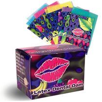 Prezervativ Oral pentru Femei EXS "Dental Dam" 1 Bucata - Struguri##