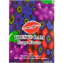 Prezervativ Oral pentru Femei EXS "Dental Dam" 1 Bucata - Struguri