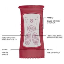 Vibrator Shots Toys »Delfin« 23 cm - Rosu
