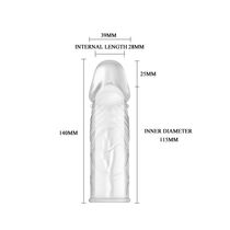 Prelungitor Penis Lybaile »Penis Sleeve« 14 cm - detaliu finisaj