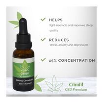 Cibidil Relaxing CBD Oil, concentratie 15%, 30ml, 4500 mg Cannabidiol