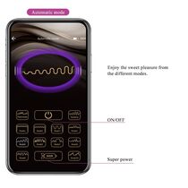 Vibrator Muzical APP, Hector, Pretty Love, 12 Vibratii, 5 Eletrosocuri - dimensiuni complete