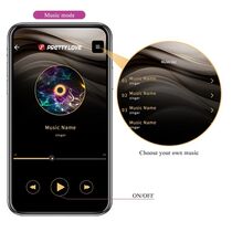 Vibrator Muzical APP, Hector, Pretty Love, 12 Vibratii, 5 Eletrosocuri - detaliu finisaj