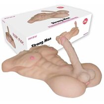 Masturbator Barbat cu Penis Mistress "Strong Man" 51 cm - Natural - vedere frontala
